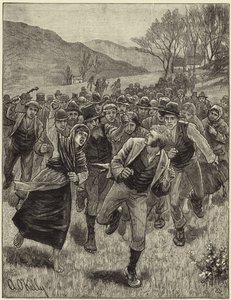 Az Irish Land League agitációja alkotó: English School