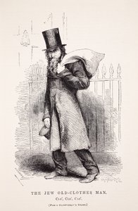 The Jew Old-Clothes Man, Richard Beard dagerrotípiája nyomán, illusztrációja a londoni munkásságból és a londoni szegényekből, Henry Mayhew, pub. 1862 alkotó: English School