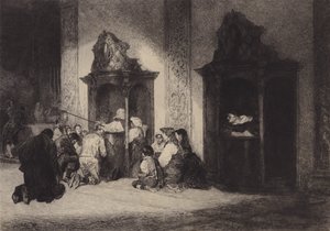 A kedves Inkvizítor (litográfia) alkotó: English School