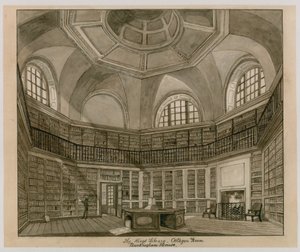 The Kings Library, Octagon Room, Buckingham Palace (wc papíron) alkotó: English School