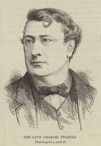 A néhai Charles Fechter (metszet) alkotó: English School