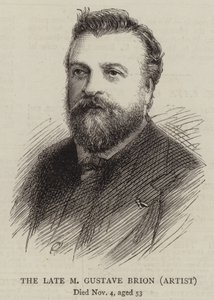 A néhai M Gustave Brion, művész (metszet) alkotó: English School