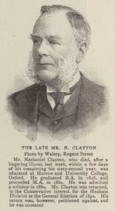 A néhai N. Clayton úr (metszet) alkotó: English School