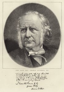 Thomas Guthrie néhai tiszteletes