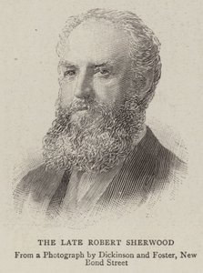 A néhai Robert Sherwood (metszet) alkotó: English School