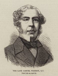 A néhai Samuel Warren, QC (metszet) alkotó: English School