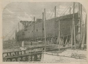 A Leviathan (Nagy Keleti) gőzhajó, 1856. május alkotó: English School