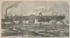 A Leviathan (Nagy Keleti) gőzhajó, a Kutyaszigetről vázlatosan, 1857. október alkotó: English School