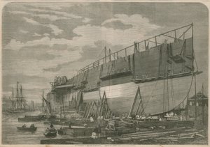 A Leviathan a londoni Millwall udvarán a kilövés előtt