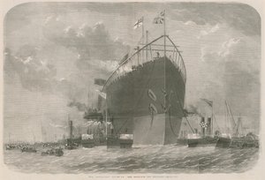 A Leviathan Deptford melletti kikötőjéhez vontatta alkotó: English School