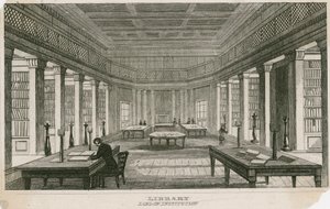 A London Institution könyvtára, Finsbury Circus, London alkotó: English School
