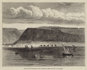 Boulair vonalai, Gallipoli közelében, a Márvány-tengerből (metszet) alkotó: English School