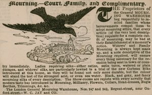 A londoni általános gyászraktár, a Regent Street, London alkotó: English School