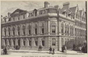 The London Mission House, New Broad Street (metszet) alkotó: English School