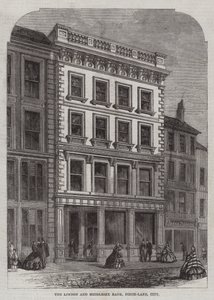 The London and Middlesex Bank, Finch-Lane, City (metszet) alkotó: English School