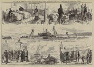 A HMS "Eurydice" elvesztése a Wight-szigetnél, vasárnap, 24. ult (metszet) alkotó: English School