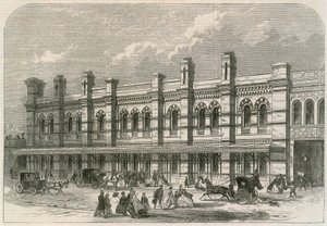A londoni, chathami és doveri vasút Ludgate Hill állomása alkotó: English School