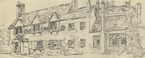 Az udvarház, 1770 körül (mélynyomás) alkotó: English School