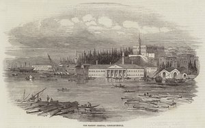 A tengerész arzenál, Konstantinápoly (metszet) alkotó: English School