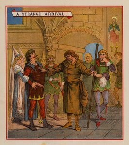 Die Hochzeit von Allan-A-Dale (Farblithografie) von English School