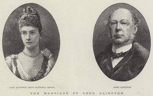 Lord Alington házassága (metszet) alkotó: English School