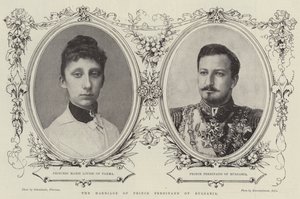 Ferdinánd bolgár herceg házassága (metszet) alkotó: English School