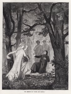„Dante és Matilda” találkozása (metszet) alkotó: English School