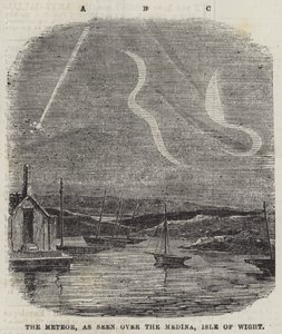 A Meteor a Medina felett, Wight-sziget (metszet) alkotó: English School