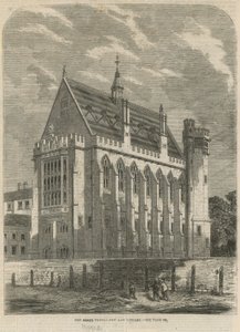 A Közép-templom új jogi könyvtára alkotó: English School