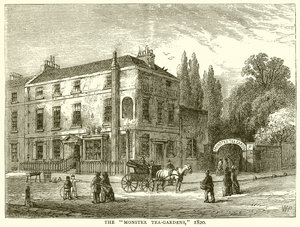 A Szörny Tea-Gardens. 1820 alkotó: English School