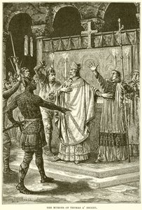 Thomas A Becket meggyilkolása alkotó: English School