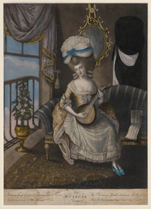 The Musical Charmer, 1780 (kézzel színezett mezzotint) alkotó: English School