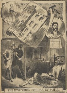 „A rejtélyes gyilkosság a hullában”, Illustrated Police News alkotó: English School