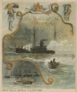 Die Marineparade, Spithead, 23. Juli 1886