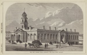 The New Market Hall, Burnley, Mr James Green, építész (metszet) alkotó: English School