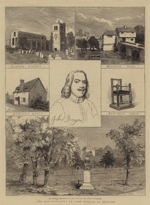 John Bunyan új emlékműve Bedfordban (metszet) alkotó: English School