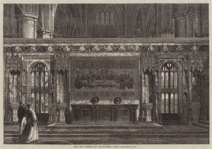 The New Reredos in Westminster Abbey (metszet) alkotó: English School