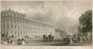 Az új kincstári irodák, Whitehall alkotó: English School
