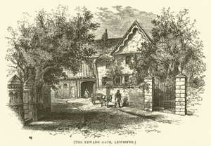 Das Newark-Tor, Leicester (Gravur) von English School