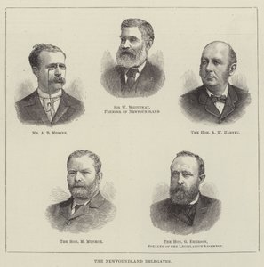 Az új-fundlandi küldöttek (metszet) alkotó: English School