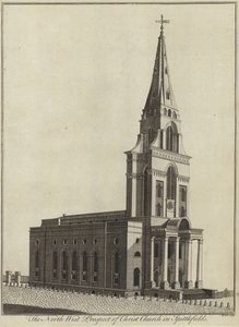 The North West Prospect of Christ Church, Spitalfields, London alkotó: English School