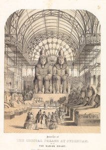 A núbiai udvar a sydenhami Crystal Palace-ban alkotó: English School