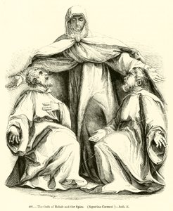Rahab esküje és a kémek, Agostino Carracci, Joshua ii (metszet) alkotó: English School