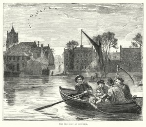Das alte Boot in Chiswick (Gravur)