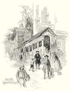 A régi Chelsea Bun-House (litho) alkotó: English School