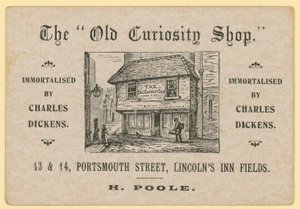 The Old Curiosity Shop, Portsmouth Street, Lincolns Inn Fields, London; Poole papírhulladék-kereskedő alkotó: English School