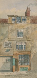Az Old George Inn, Snow Hill, London, 1854-ben (wc papíron) alkotó: English School