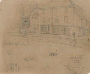 The Old Pied Bull Inn, Islington (tinta papíron) alkotó: English School