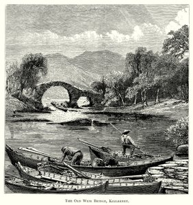 The Old Weir Bridge, Killarney (metszet) alkotó: English School