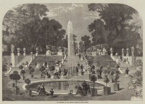 Narancsház Saint Cloud privát kertjében (metszet) alkotó: English School